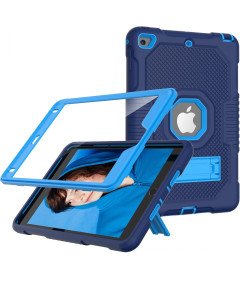 Ohišje za iPad 6/5 9,7" s stojalom in držalom za pisalo mornariško modro