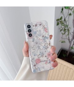 Eleganckie Etui Samsung Galaxy S23 Plus z Motywem Kwiatu Kolorowy