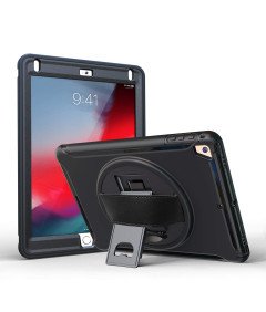 Ohišje za iPad Air 2/Air/Pro 9,7" oklepljeno z vrtljivim stojalom črno
