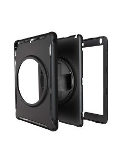 Ohišje za iPad Air 2/Air/Pro 9,7" oklepljeno z vrtljivim stojalom črno