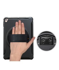 Etui do iPad Air 2/Air/Pro 9.7" Pancerne z Obrotową Podstawką Czarne