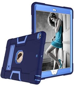 Etui do iPad 6/5 9.7" Pancerne z Podstawką Niebieskie