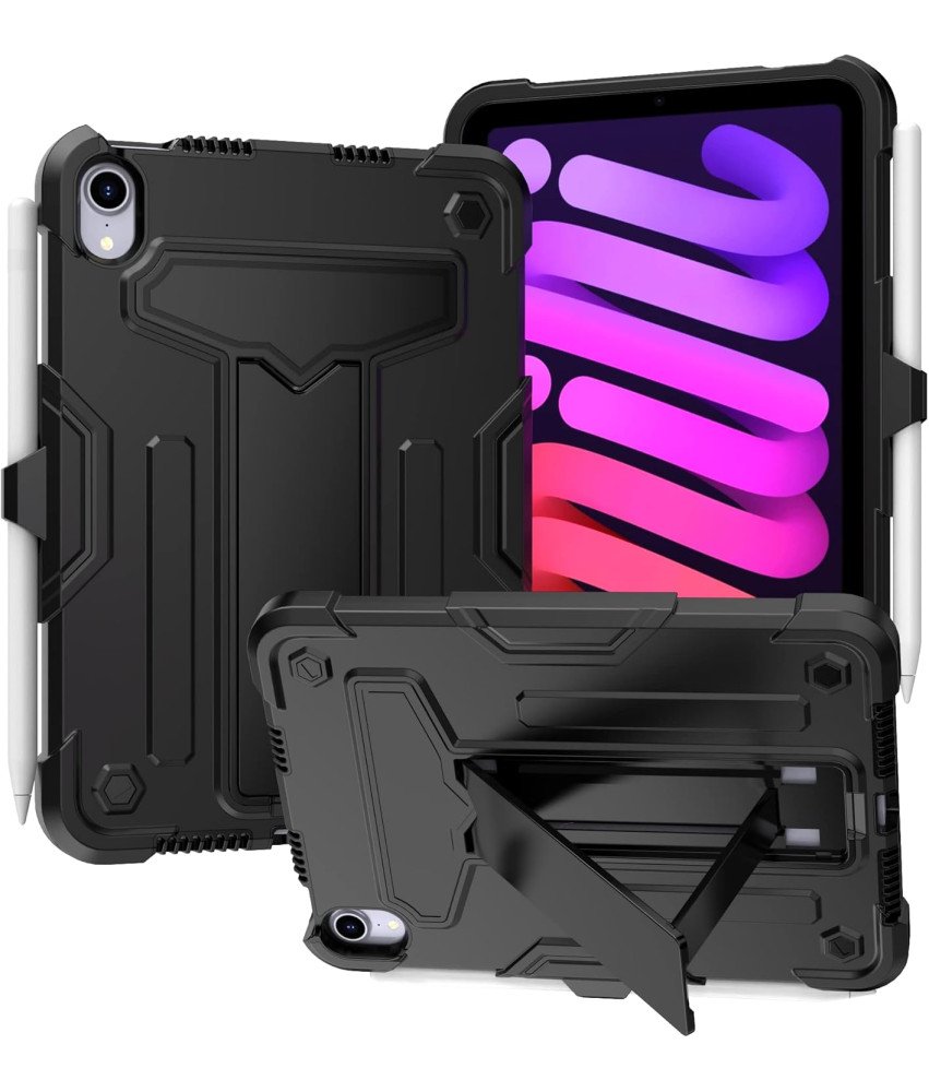 Ohišje za iPad Mini 6 8,3" s stojalom in držalom za pisalo Črno