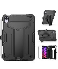 Ohišje za iPad Mini 6 8,3" s stojalom in držalom za pisalo Črno