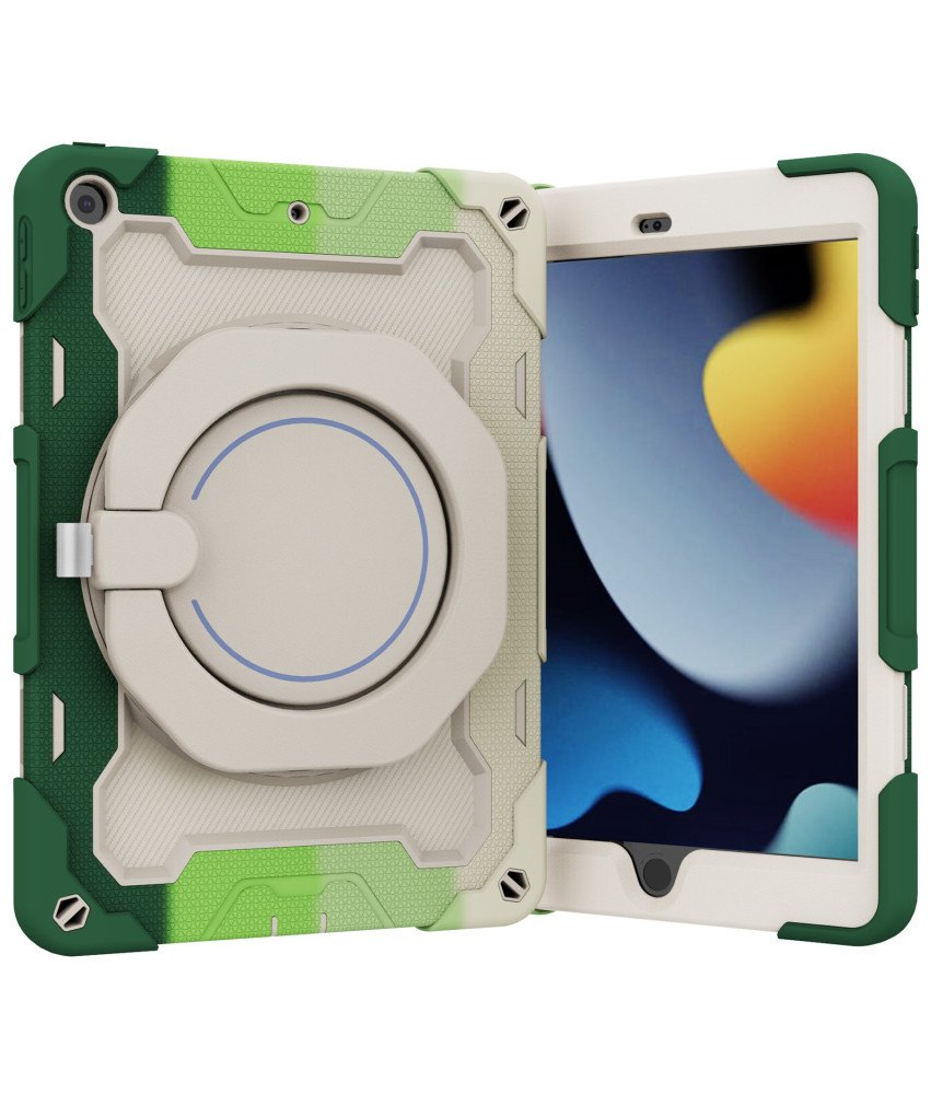Etui do iPad 6/Air 2 9.7" z Podstawką i Paskiem na Ramię Zielone