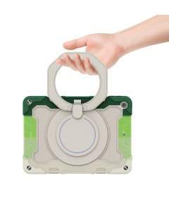 Etui do iPad 6/Air 2 9.7" z Podstawką i Paskiem na Ramię Zielone