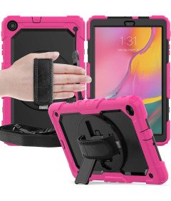 Etui do Samsung Galaxy Tab A7 Lite 8,7" Podstawka Pas na Ramię Różowe
