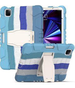 Etui do iPad Pro 5/4/3 12.9" z Podstawką i Miejsce na Rysik Niebieskie