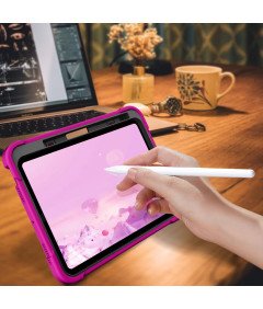 Ohišje za iPad Pro 5/4/3 12,9" s stojalom in držalom za pisalo Roza
