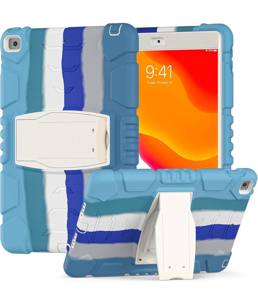Oklepni etui za iPad 9/8/7 10,2" s stojalom Blue