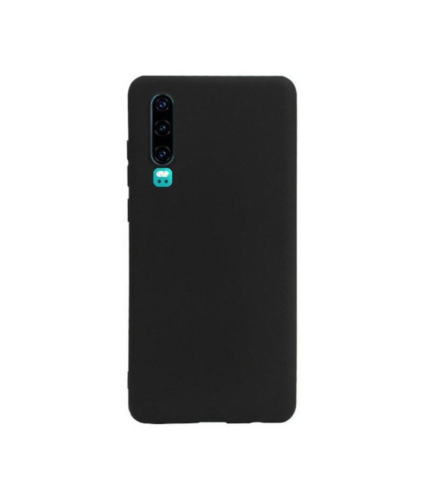 Etui Silikonowe do Huawei P30 Czarne Cienki Ochronne Pokrowiec TPU Case