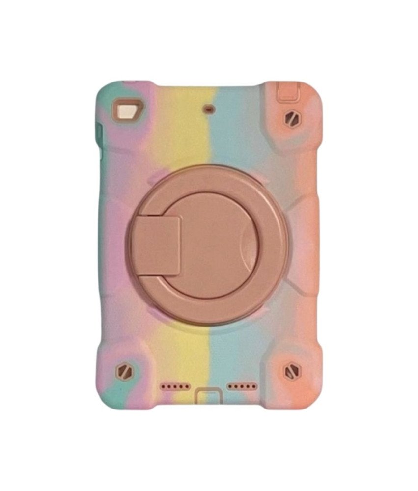 Pancerne Etui z Obrotową Podstawką do iPad mini 4/5 Generacji Tęczowe