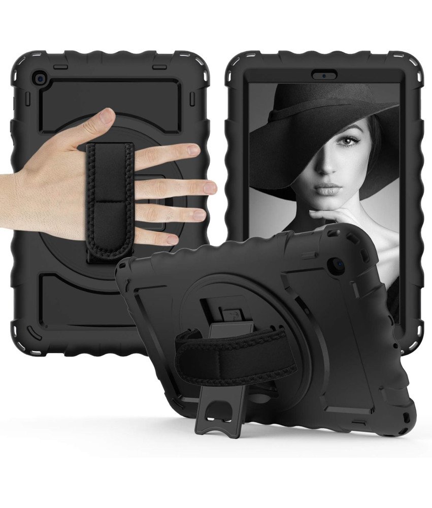 Etui do Samsung Galaxy Tab A 10.1" Podstawka i Pasek na Ramię Czarne