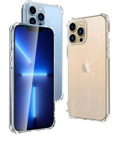 Etui Ochronne do iPhone 13 Pro Przezroczyste Szkło Hartowane 3 szt