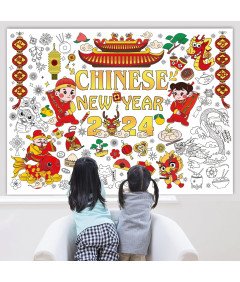 DPKOW Velikanski plakat za barvanje, z markerji 118 x 84,7 cm