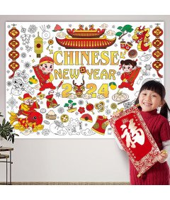 DPKOW Velikanski plakat za barvanje, z markerji 118 x 84,7 cm