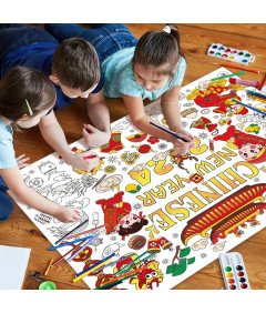 DPKOW Velikanski plakat za barvanje, z markerji 118 x 84,7 cm