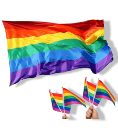 LGBT zastava 150x90cm mavrična zastava LGBTQ parada nalepke zastave