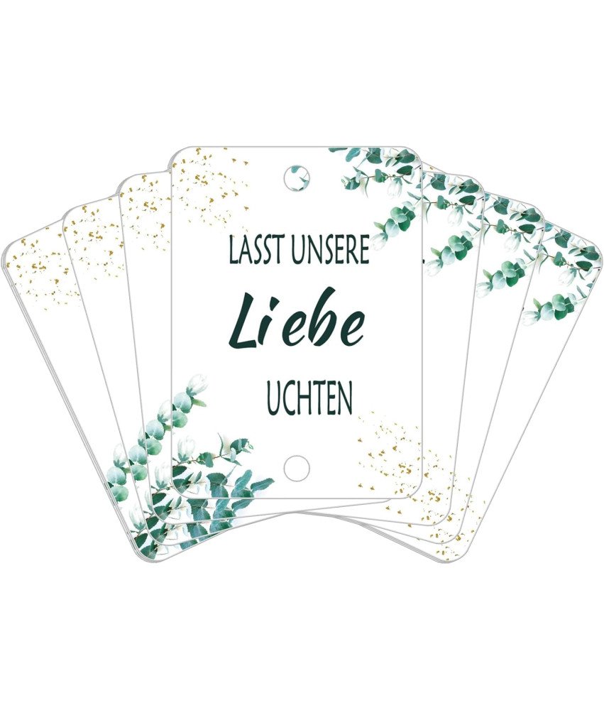 Zawieszki Ślubne Na Słomki Zimne Ognie Z Napisem Język Niemiecki