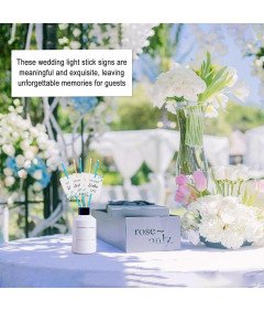 Zawieszki Ślubne Na Słomki Zimne Ognie Z Napisem Język Niemiecki