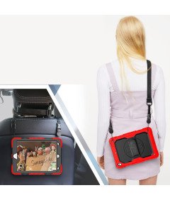 Ohišje za iPad Pro 12,9" s stojalom in naramnico Rdeče