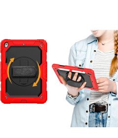 Etui do iPad Pro 12.9" z Podstawką i Paskiem na Ramię Czerwony