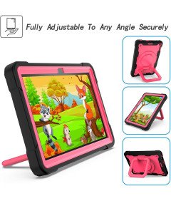 Etui do Amazon Fire HD 8/8 Plus z Podstawką i Paskiem na Ramię Różowy