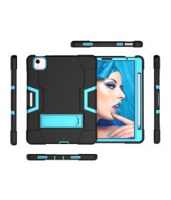 Etui do iPad Pro 5/4/3 12,9" Pancerne z Podstawką i Miejscem na Rysik Niebieskie