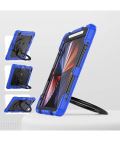Etui do iPad Pro 5 12.9” z Podstawką i Paskiem na Ramię Niebieski