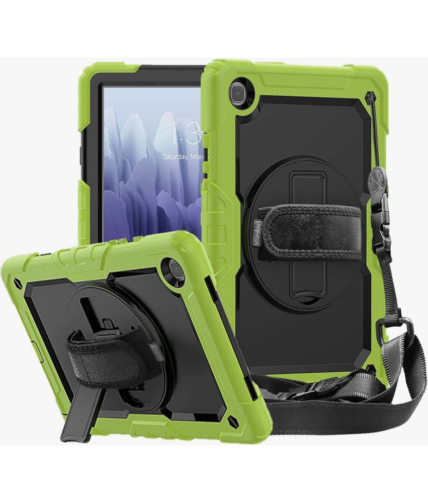 Ohišje za iPad 10,2" s stojalom in naramnico Zeleno