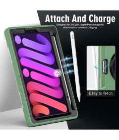 Etui do iPad Pro 3/2/1 11" z Podstawką i Paskiem na Ramię Zielony