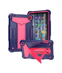 Etui do Samsung Galaxy Tab A8 10,5" z Podstawką Różowo-granatowe