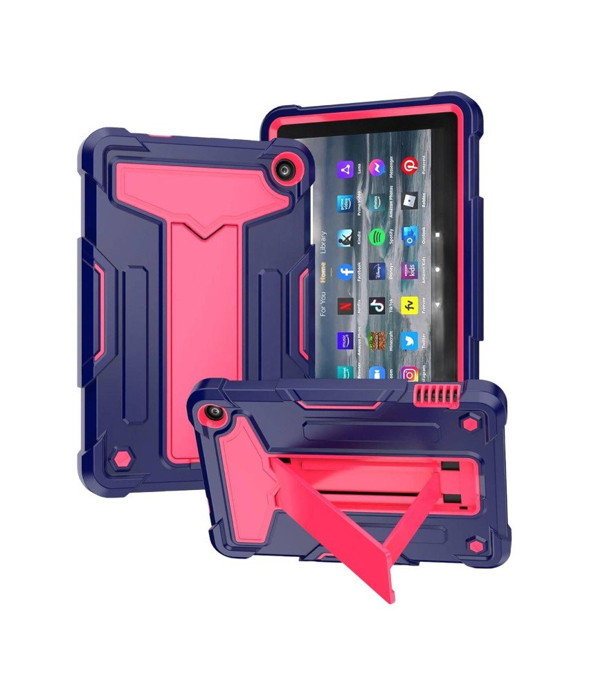 Etui do Samsung Galaxy Tab A8 10,5" z Podstawką Różowo-granatowe