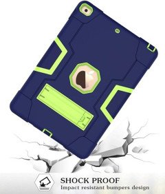 Ohišje za iPad 9.7 (2017/2018) Armoured s stojalom Navy Green