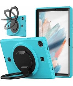 Ohišje za Samsung Galaxy Tab A8 10,5" z vrtljivim stojalom modro