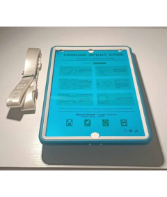 Ohišje za iPad 9/8/7 10,2" s stojalom in naramnico Modro