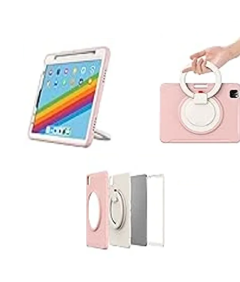 Ohišje za iPad Pro 12,9" z vrtljivim stojalom in držalom za pisala Roza