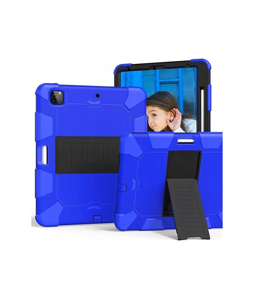 Etui do iPad Pro 5/4/3 12.9" Pancerne z Podstawką Niebieskie