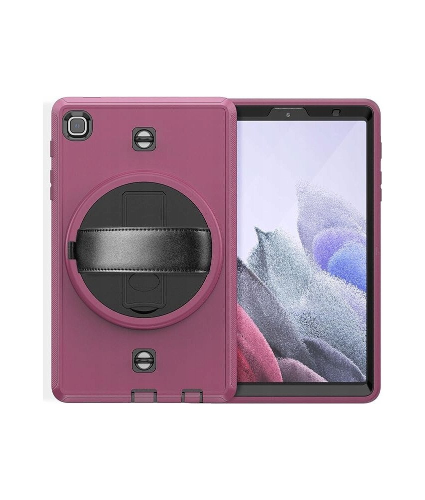 Etui do A7 Lite T220 z Podstawką i Paskiem na Ramię Fioletowe