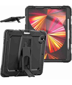 Etui do iPad Mini 6 z Podstawką i Paskiem na Ramię Czarne