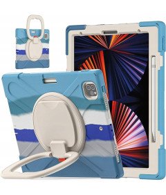 Ohišje za iPad Pro 12,9" 2020/218 z vrtljivim stojalom modro