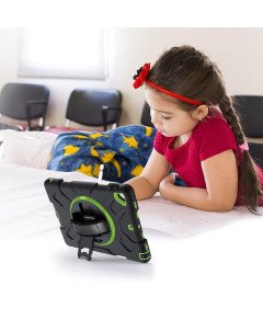 Etui do iPad 9/8/7 10.2" Pancerne z Obrotową Podstawką Czarne