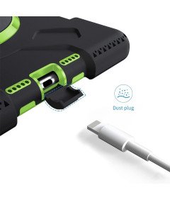 Etui do iPad 9/8/7 10.2" Pancerne z Obrotową Podstawką Czarne