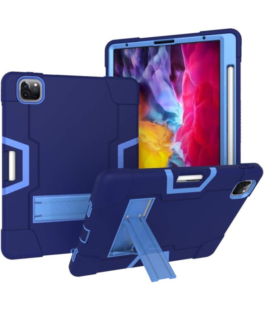 Ohišje za iPad Pro 5/4/3 12,9" s stojalom in držalom za pisalo Modro