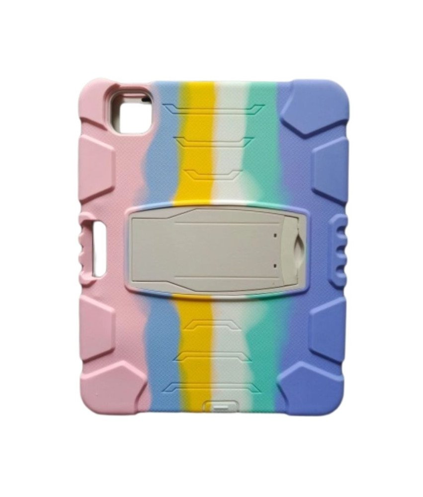 Oklepno ohišje s stojalom za Samsung Galaxy Tab S6Lite 2020/22 Rainbow