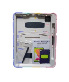 Pancerne Etui z Podstawką do Samsung Galaxy Tab S6Lite 2020/22 Tęczowe