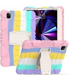 Pancerne Etui z Podstawką do Samsung Galaxy Tab S6Lite 2020/22 Tęczowe