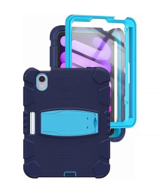 Ohišje za iPad Mini 6 8,3" s stojalom in držalom za pisalo mornariško modro