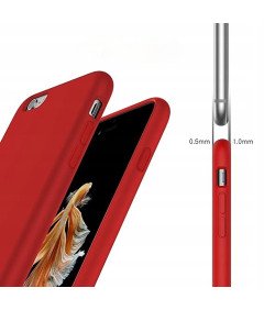 Etui Ochronne do iPhone 6S/6S Plus Silikonowe Czerwone