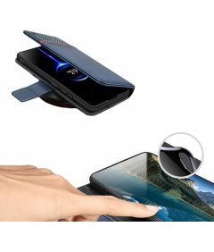 BEZ Etui z Klapką do Samsung Galaxy A42 5G Miejsce na Karty Granatowe